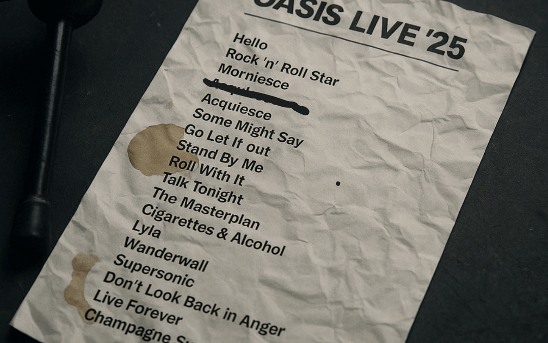 Oasis Live ’25 Anticipated Setlist…